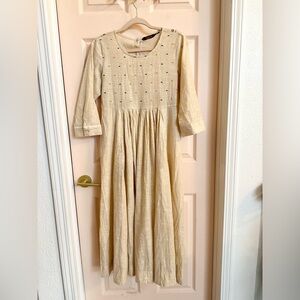 Cream cotton sangria dress
